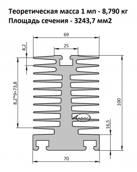 Гребенка АА-408 (БК-211)  дл 2000